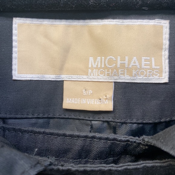 Michael Kors Belted Trench Style Rain Jacket with Removable Hood - Picture 3 of 11